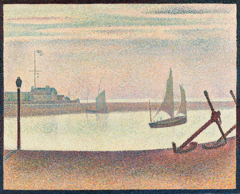 Le Chenal de Gravelines, un soir - Georges Seurat