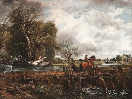 Le cheval bondissant, 1825 - John Constable - Reproductions de tableaux et peintures haut de gamme