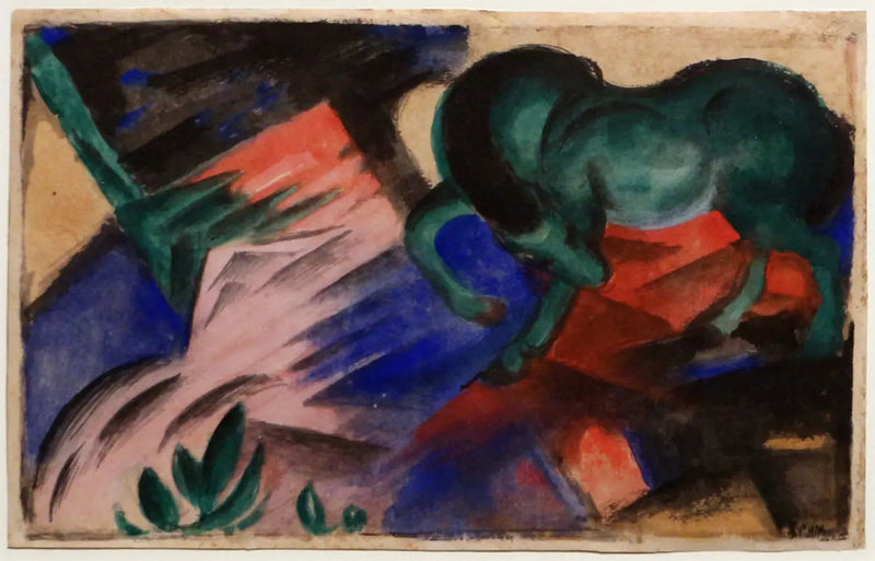Le cheval vert - Franz Marc