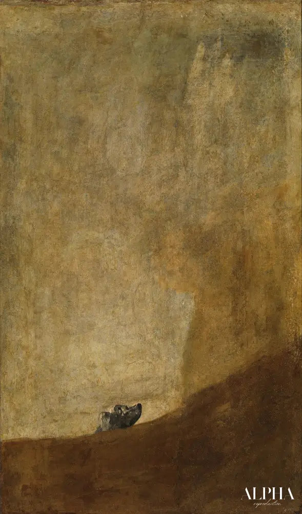 Le Chien - Francisco de Goya - Reproductions de tableaux et peintures haut de gamme