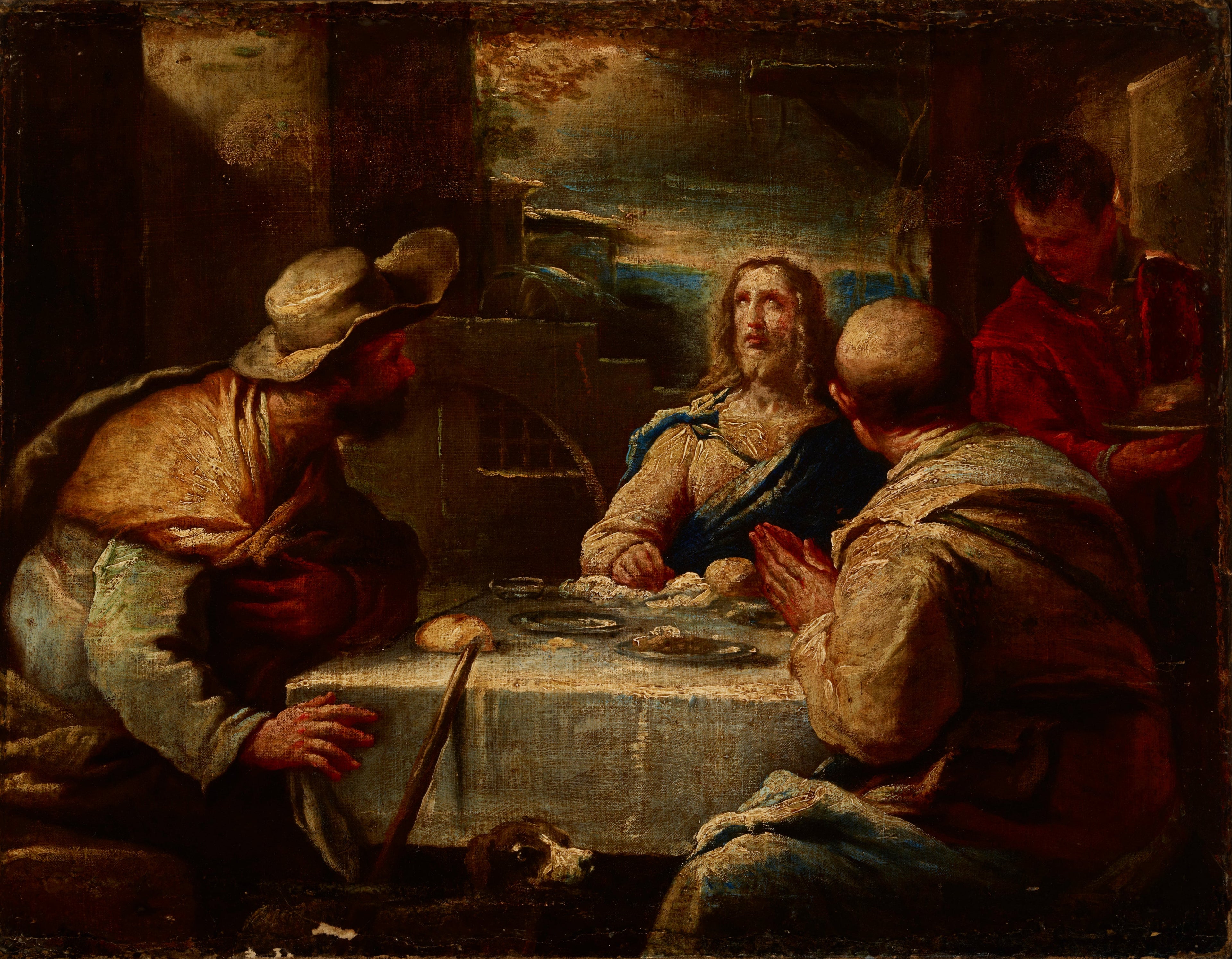 Le Christ à Emmaüs - Luca Giordano