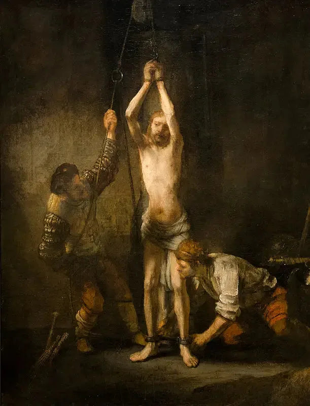 Le Christ à la colonne - Rembrandt