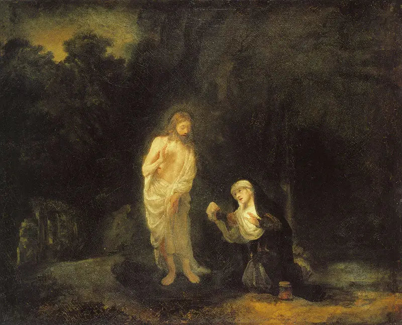 Le Christ apparaissant à Marie-Madeleine, « Noli me tangere » - Rembrandt