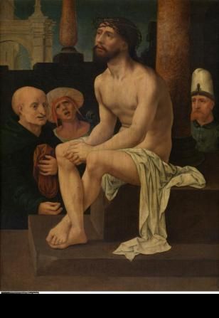 Le Christ assis sur la pierre froide - Jan Gossaert
