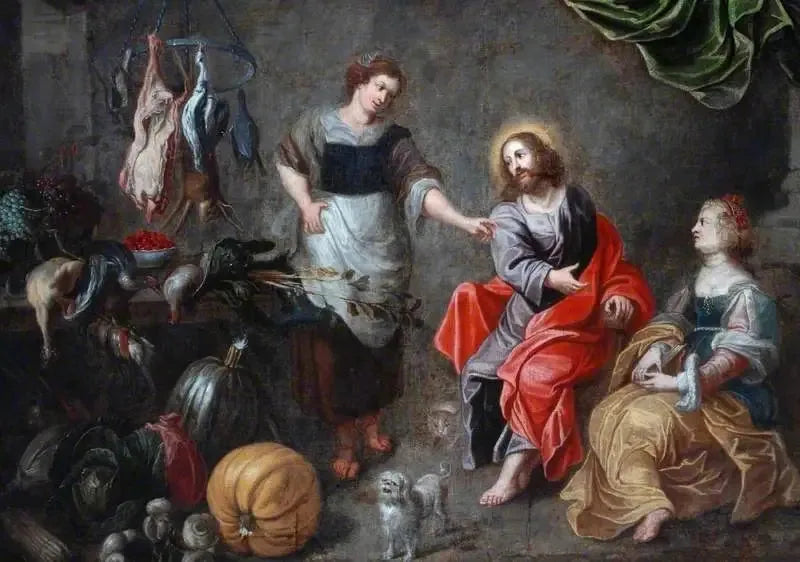 Le Christ avec Marthe et Marie à Béthanie - Peter Paul Rubens