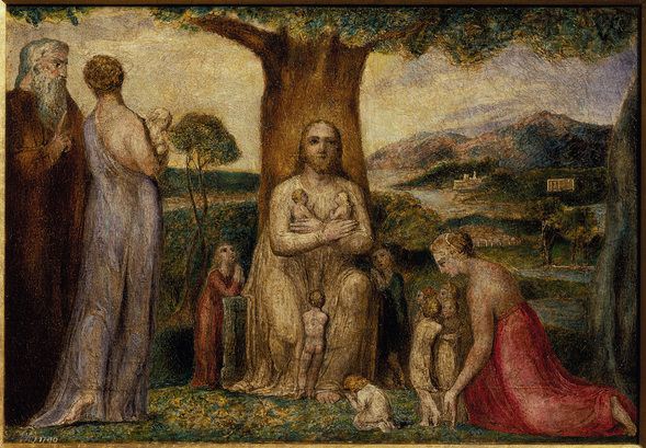 Le Christ bénissant les petits enfants - William Blake