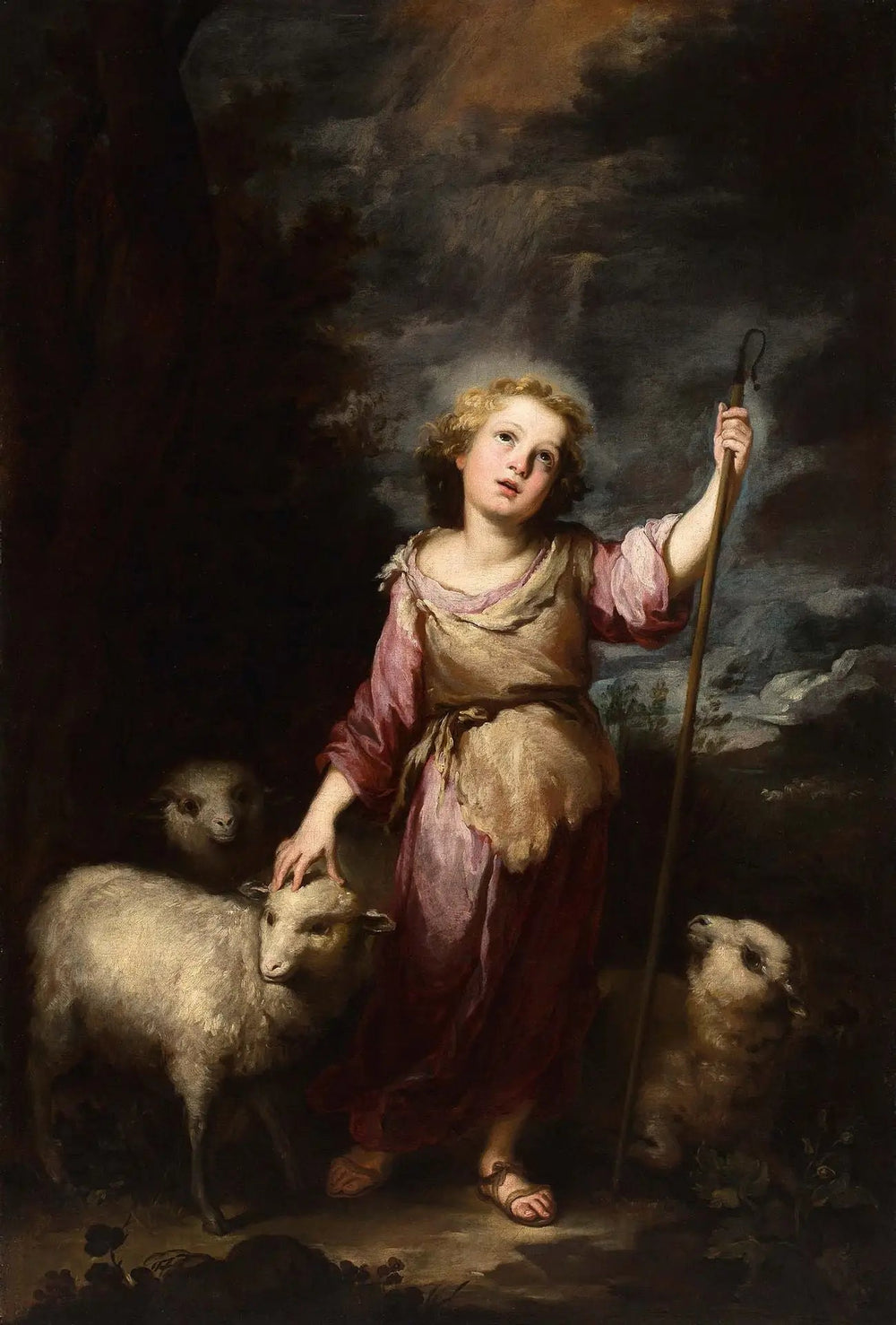 Le Christ Bon Pasteur - Bartolomé Esteban Murillo - Alpha Reproduction