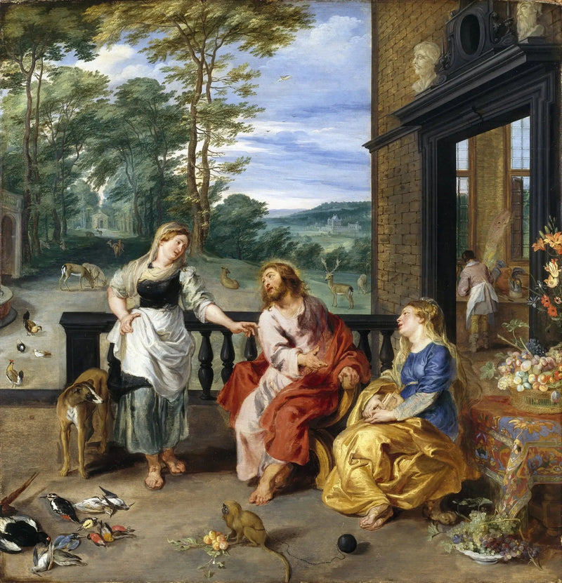 Le Christ dans la maison de Marthe et Marie - Peter Paul Rubens