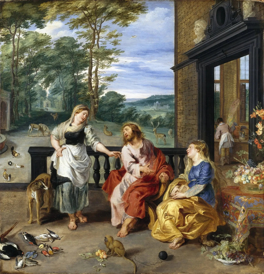 Le Christ dans la maison de Marthe et Marie - Peter Paul Rubens