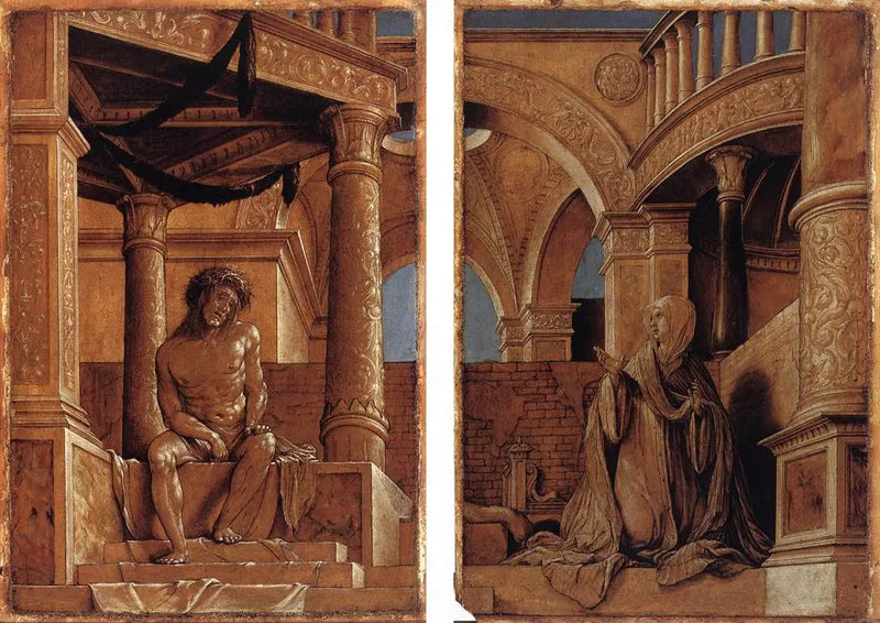 Le Christ de douleur et la Vierge en pleurs - Hans Holbein le Jeune