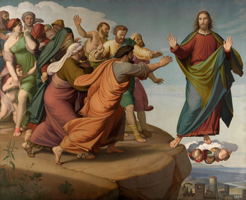 Le Christ échappe aux pharisiens - Johann Friedrich Overbeck