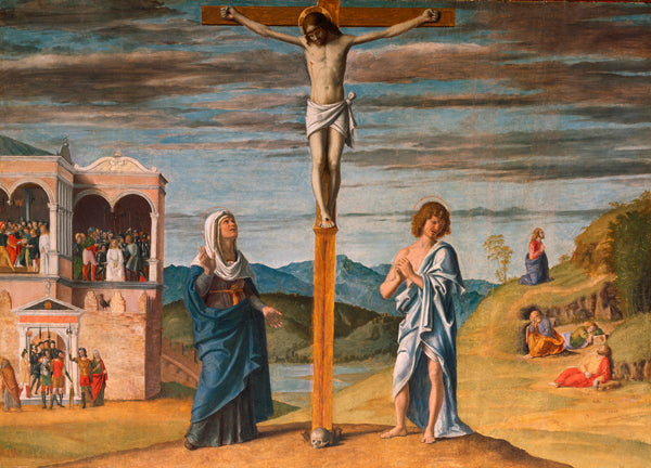 Le Christ en croix avec la Vierge et saint Jean l'Évangéliste - Cima da Conegliano