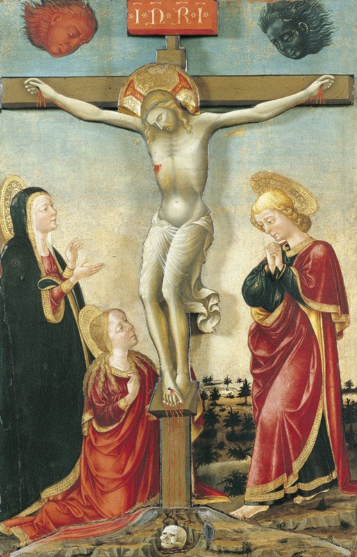 Le Christ en croix, la Vierge, saint Jean et Madeleine - Lorenzo Monaco