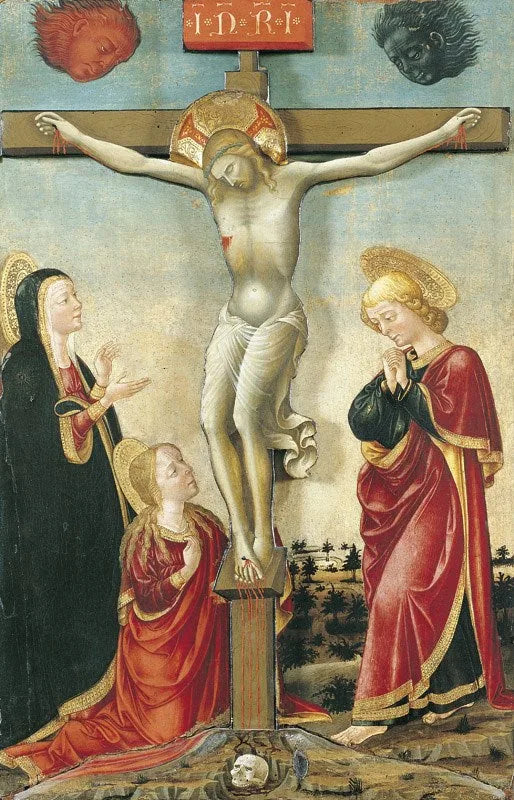 Le Christ en croix, la Vierge, saint Jean et Madeleine - Lorenzo Monaco