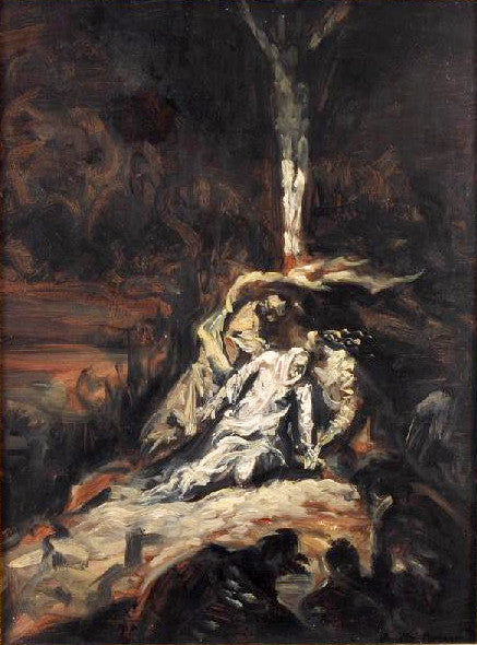 Le Christ en croix, ou La Vierge au pied de la Croix - Émile Bernard
