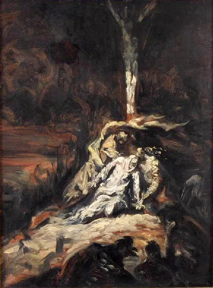 Le Christ en croix, ou La Vierge au pied de la Croix - Émile Bernard