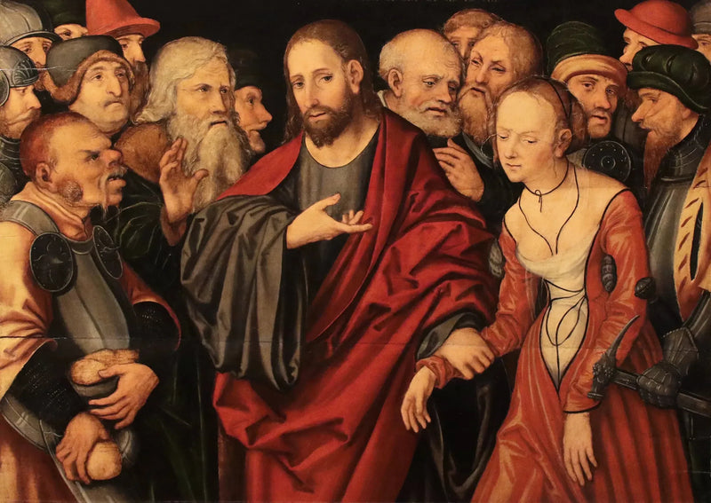 Le Christ et l'adultère - Lucas Cranach the Elder