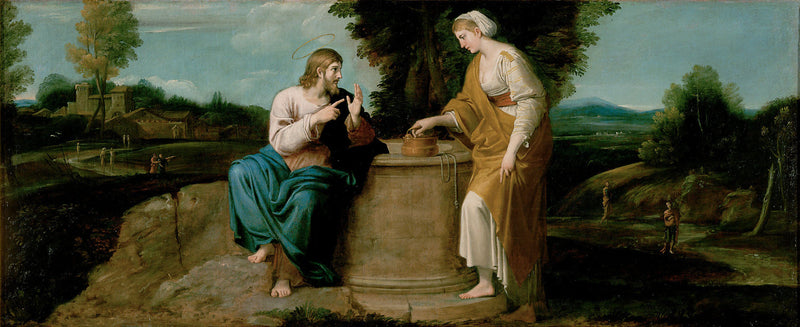 Le Christ et la Samaritaine - Annibale Carracci
