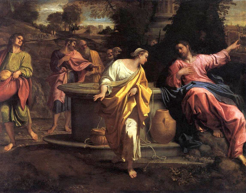 Le Christ et la Samaritaine - Annibale Carracci