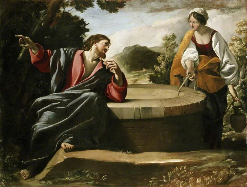 Le Christ et la Samaritaine - Giovanni Lanfranco
