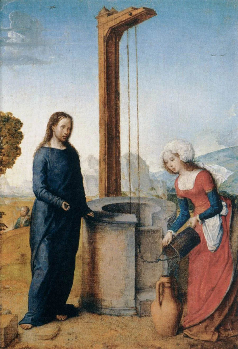 Le Christ et la Samaritaine - Juan de Flandes