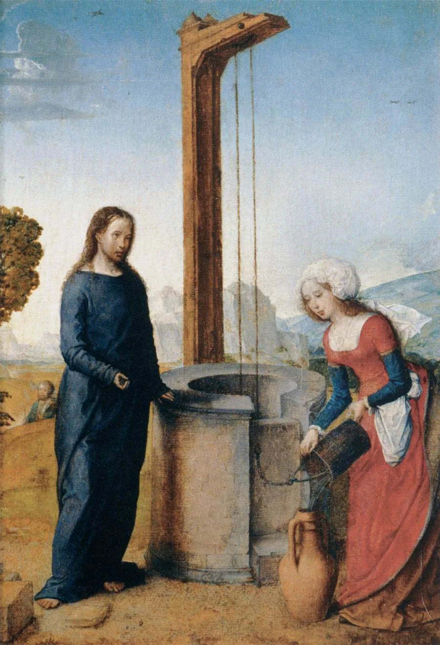 Le Christ et la Samaritaine - Juan de Flandes