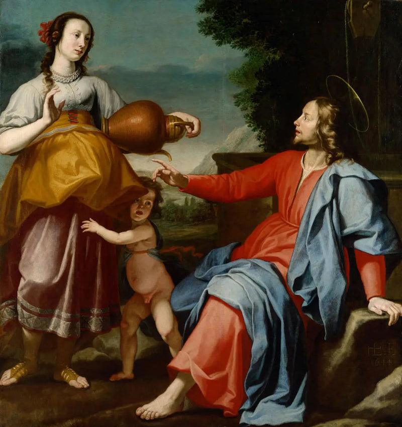 Le Christ et la Samaritaine - Lorenzo Lippi