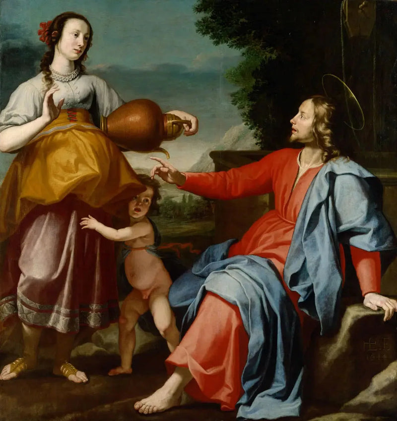 Le Christ et la Samaritaine - Lorenzo Lippi