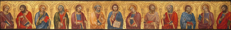 Le Christ et les douze apôtres - Taddeo di Bartolo