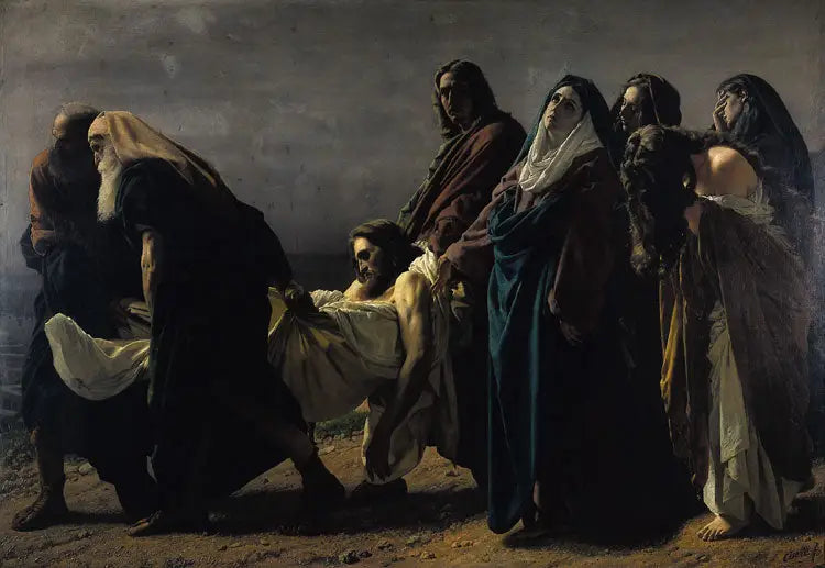 Le Christ porté au tombeau - Antonio Ciseri