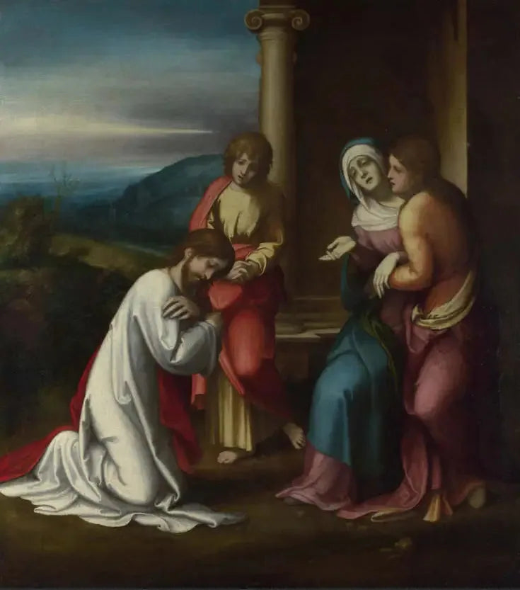 Le Christ prenant congé de sa mère - Antonio da Correggio image 1 reproduction réalisée par Alpha Reproduction