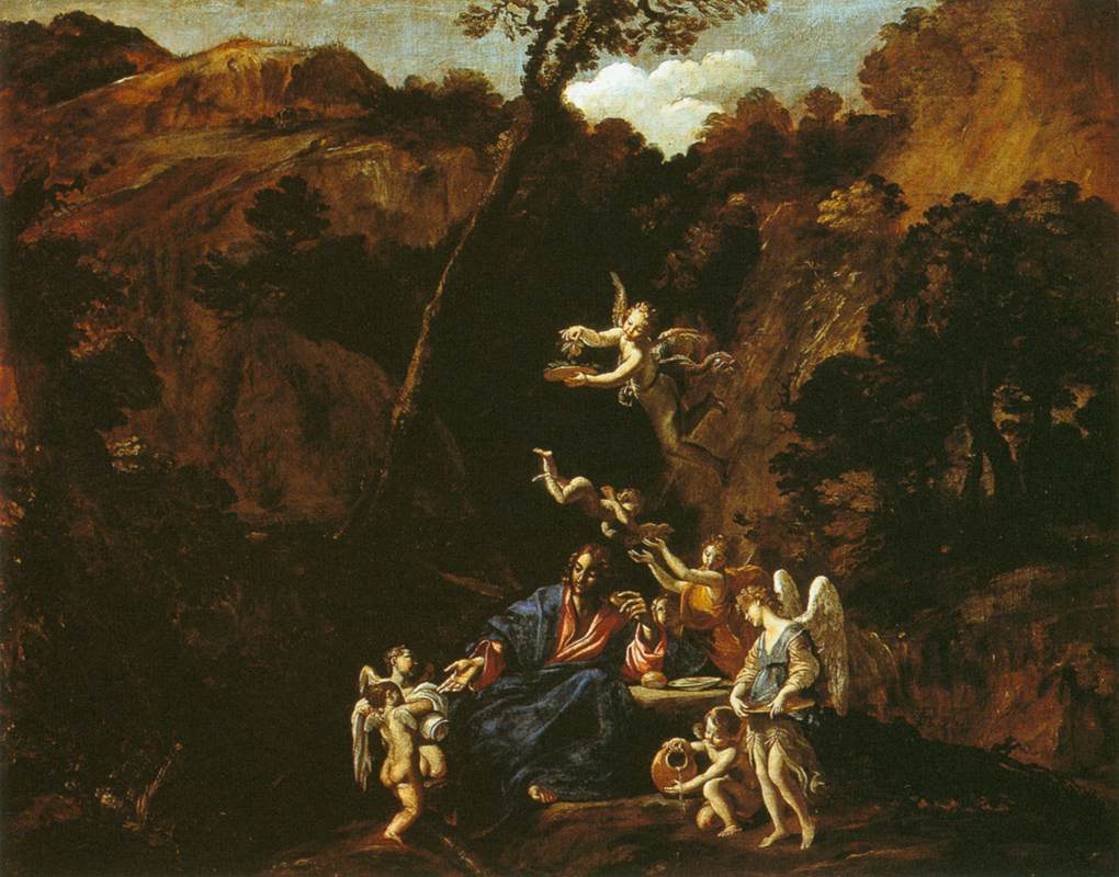Le Christ servi par les anges - Giovanni Lanfranco - Alpha Reproduction