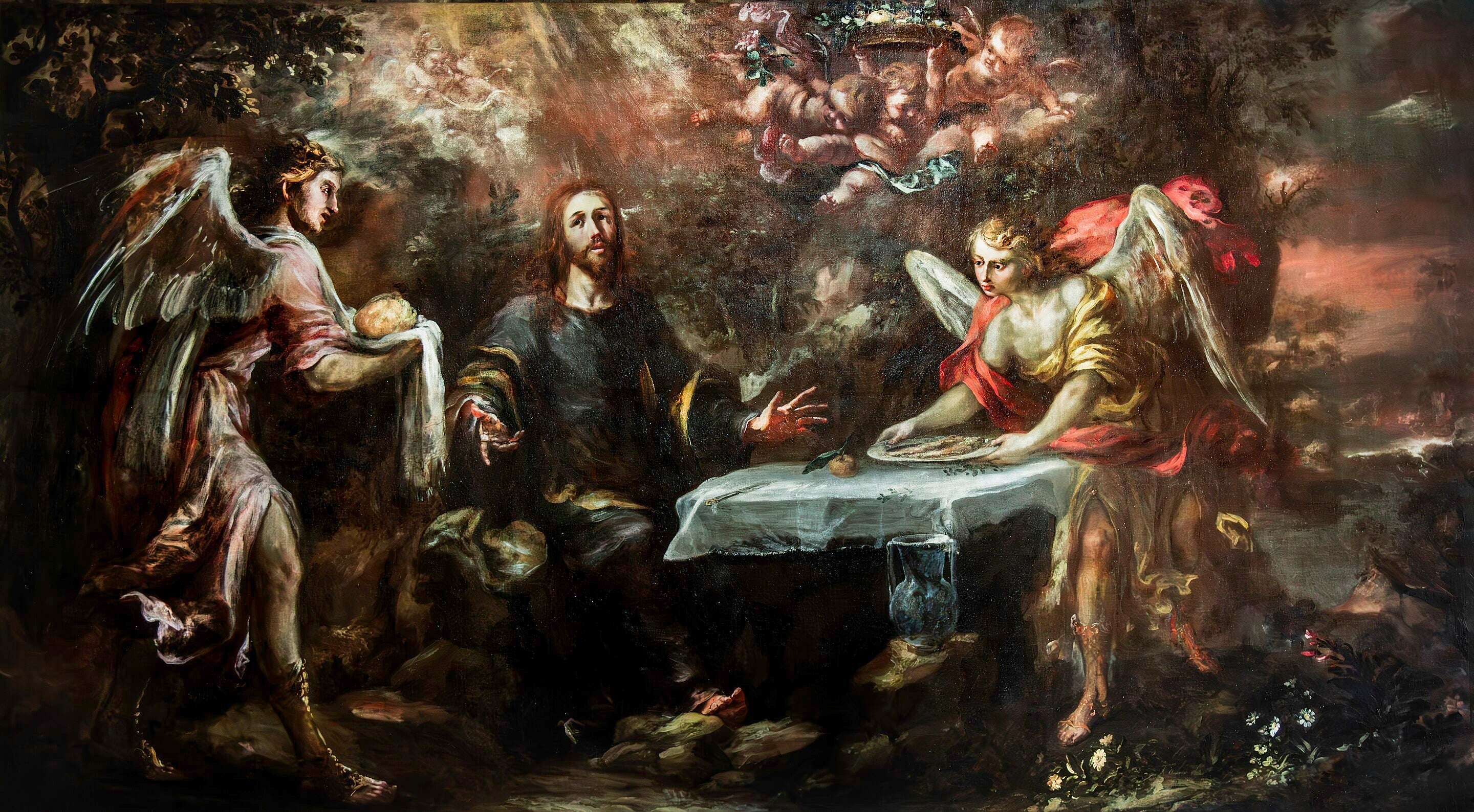Le Christ servi par les anges - Juan de Valdés Leal
