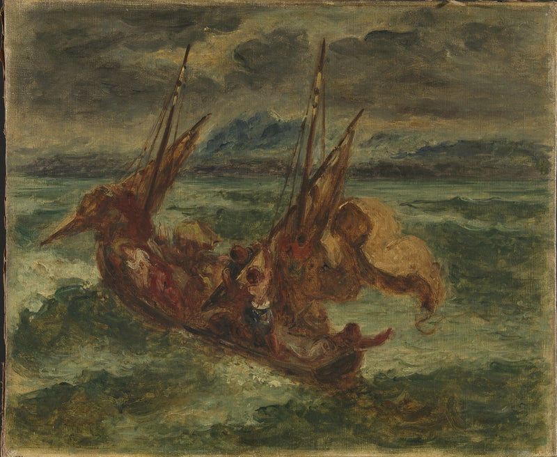 Le Christ sur le lac de Génésareth - Eugène Delacroix