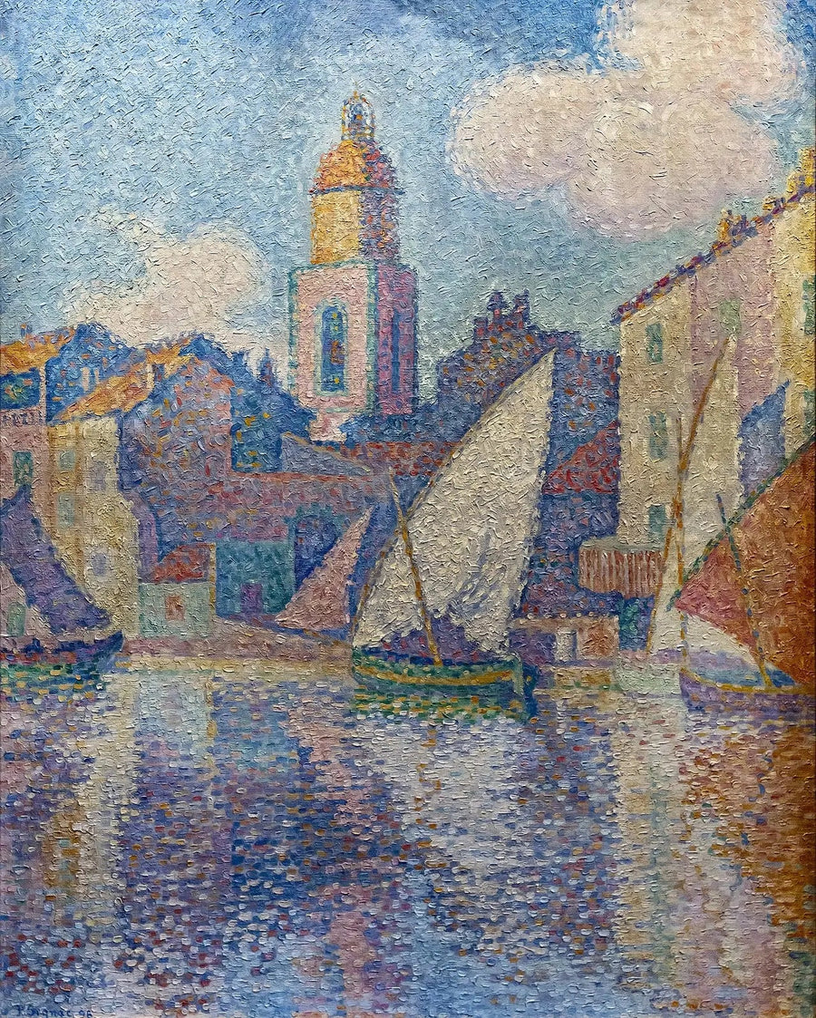 Le Clocher de Saint-Tropez - Paul Signac