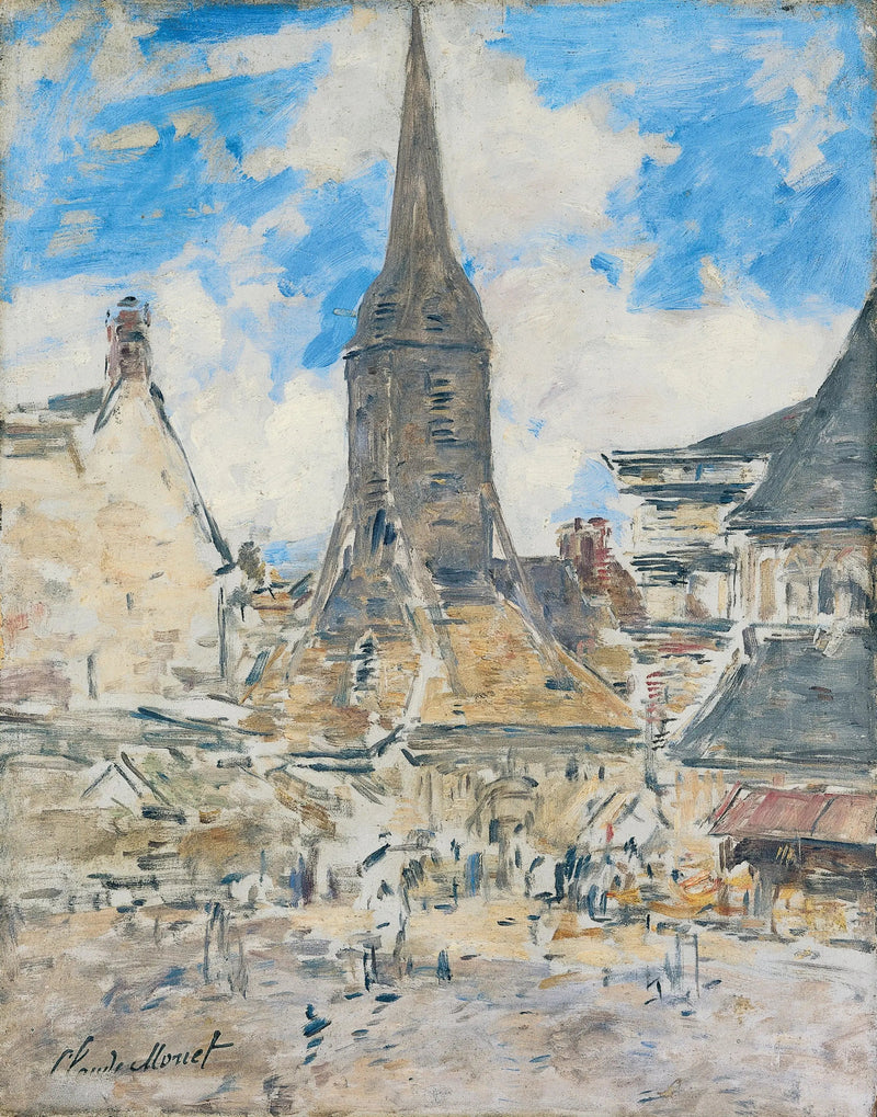 Le Clocher de Sainte-Catherine, Honfleur - Eugène Boudin