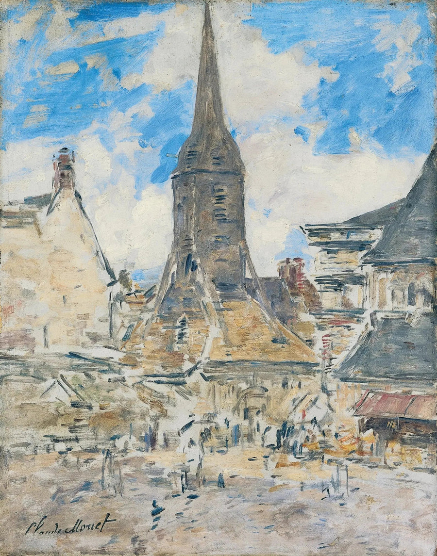 Le Clocher de Sainte-Catherine, Honfleur - Eugène Boudin