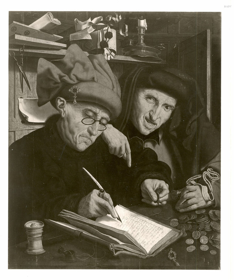 Le Collecteur d'impôts et son assistant - Marinus van Reymerswale