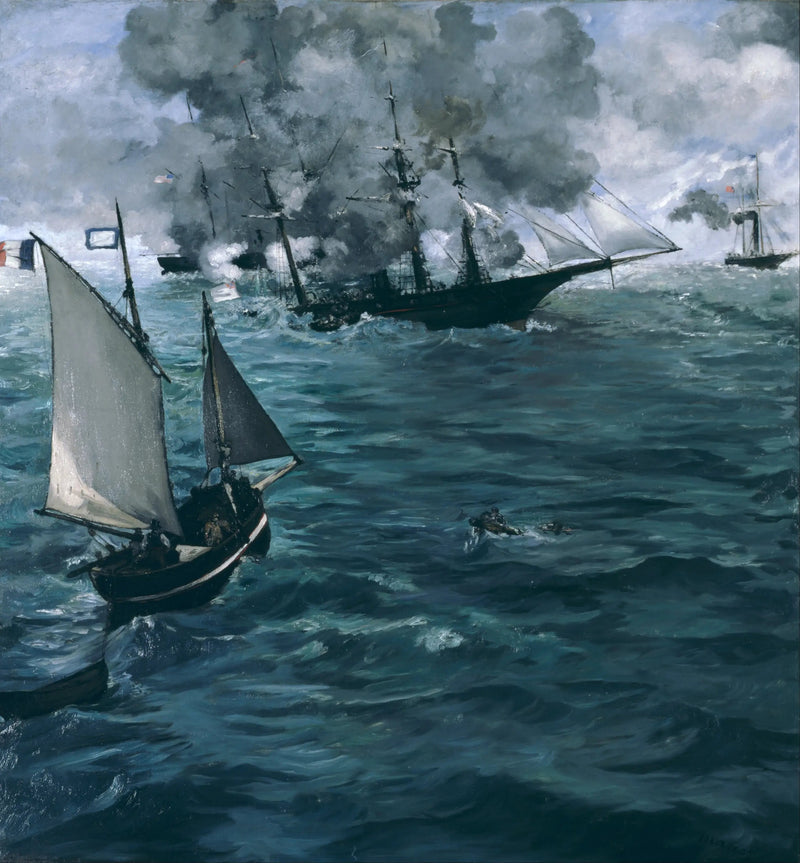 Le Combat du Kearsarge et de l'Alabama - Édouard Manet