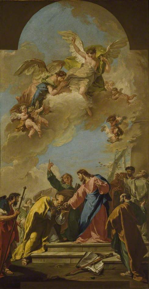 Le commandement du Christ à saint Pierre - Giovanni Battista Pittoni