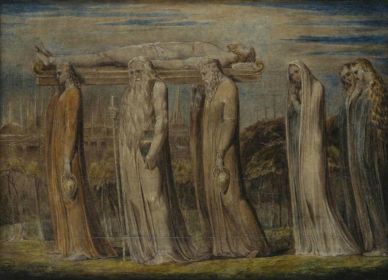 Le corps du Christ porté au tombeau - William Blake