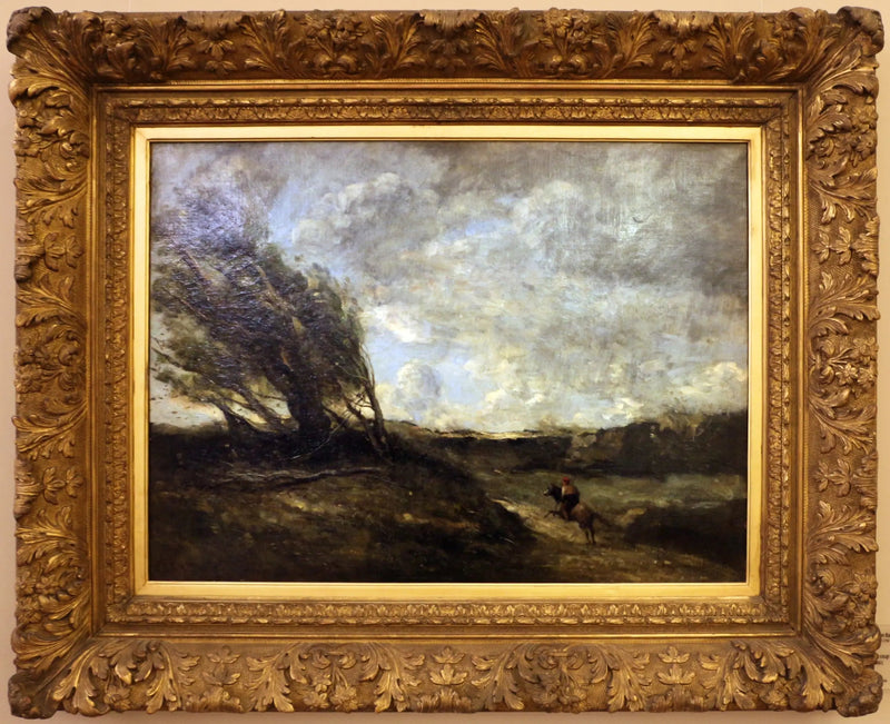 Le coup de vent - Jean-Baptiste Camille Corot