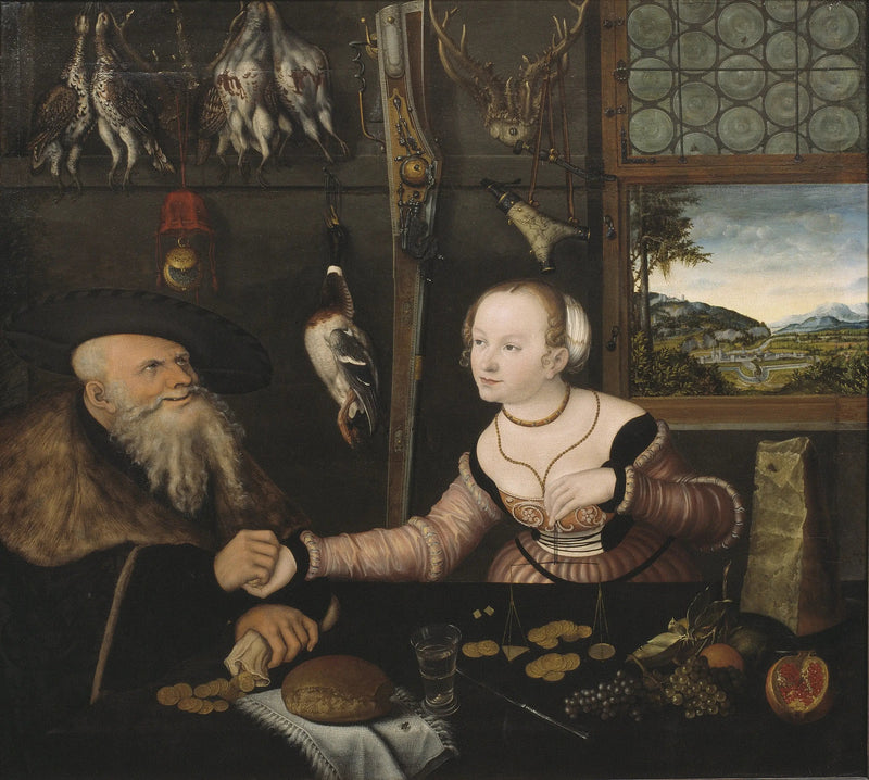 Le couple mal assorti - Lucas Cranach the Elder
