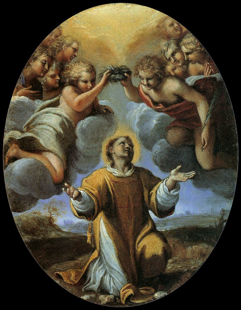 Le couronnement de saint Étienne - Annibale Carracci