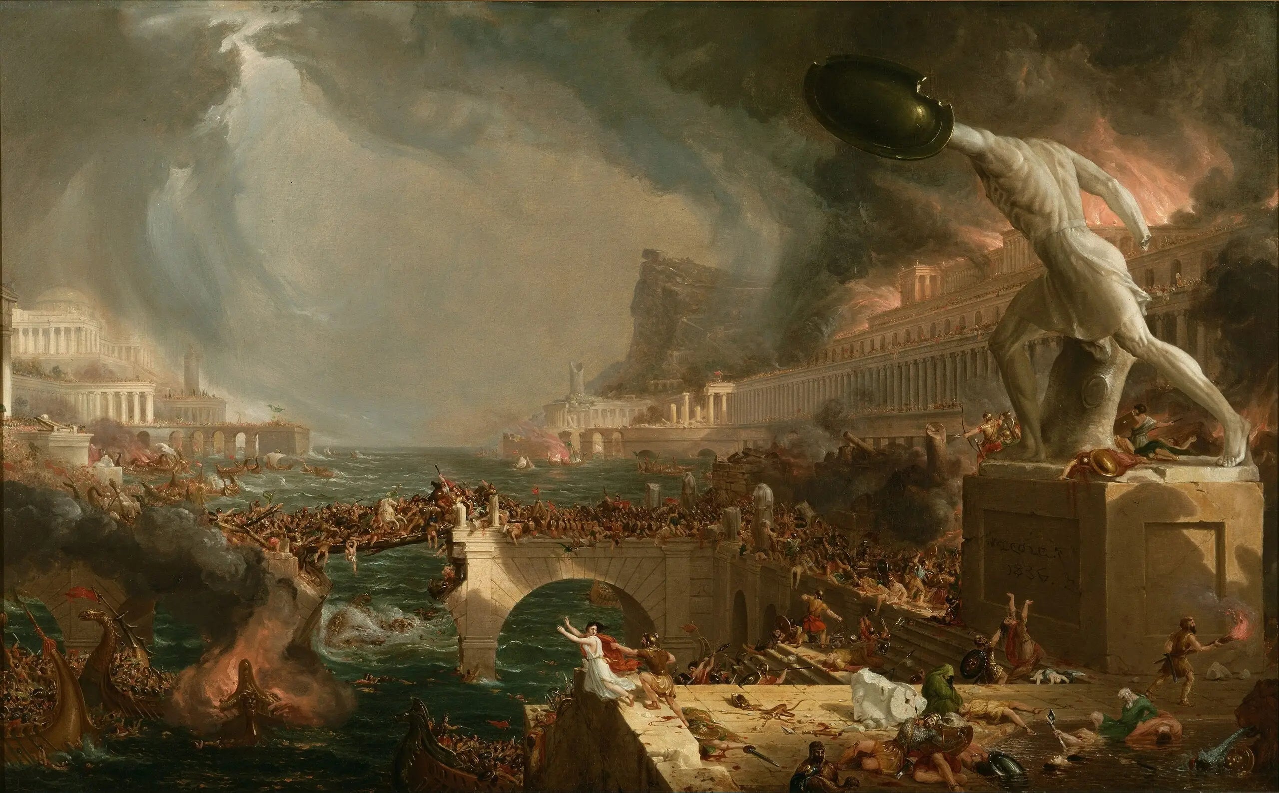 Le Cours de l’Empire: destruction - Thomas Cole - Alpha Reproduction