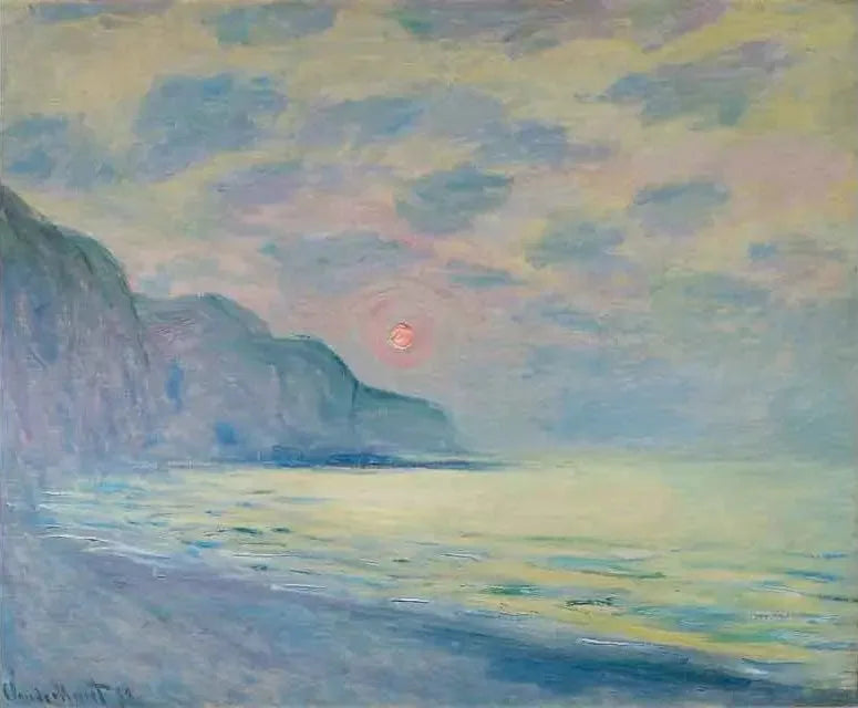 Le couvent de soleil, le temps brumeux, Pourville - Claude Monet image 1 reproduction de peinture à l’huile