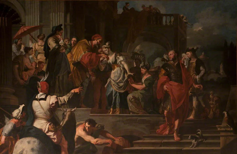 Le départ de Rebecca - Francesco Solimena