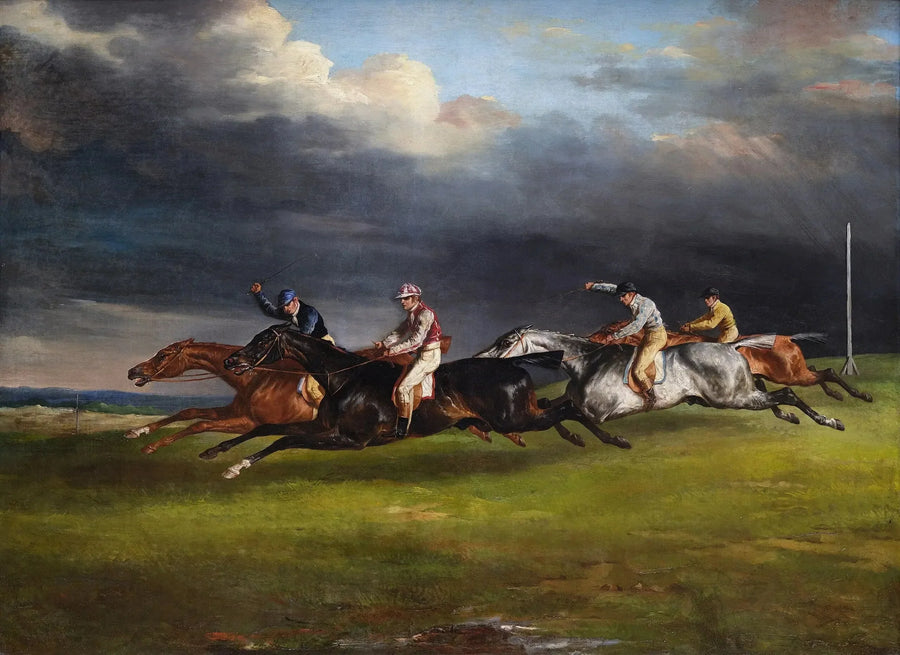 Le Derby d'Epsom - Théodore Géricault image 1 tableau peint à l’huile sur toile