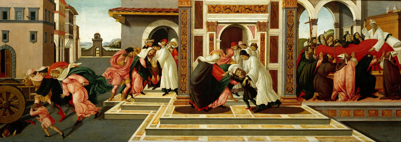 Le Dernier Miracle et la Mort de saint Zénobe - Sandro Botticelli