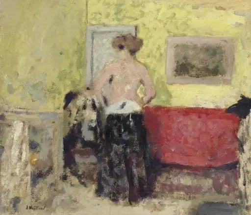 Le déshabillé de dos - Édouard Vuillard